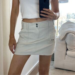 90s collection cream corduroy mini skirt